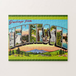 Puzzle Carte postale de vœux rétro Tennessee