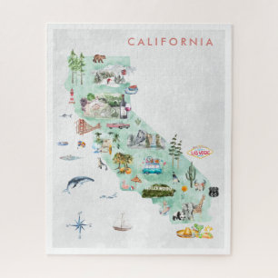 Puzzle Carte postale de voyage vintage Objet de collect