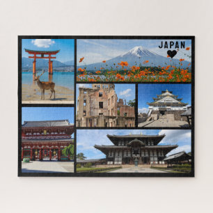 Puzzle Carte postale personnalisée, salutations de Japon