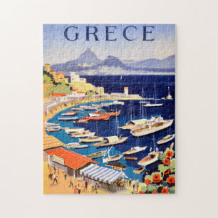 Puzzle Carte postale vintage Athènes Grèce