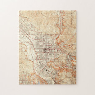 Puzzle Carte vintage de Glendale California (1928)