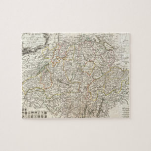 Puzzle Carte vintage de la Suisse (1771)