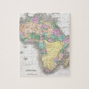 Puzzle Carte vintage de l'Afrique (1827)