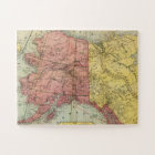 Carte vintage de l'Alaska et du Canada (1901)