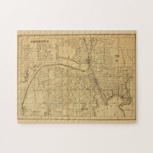 Puzzle Carte vintage de Providence RI (1880)