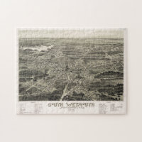 Carte vintage de South Weymouth MA (1885)