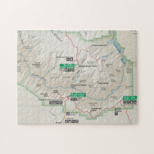 Puzzle cartographique du Grand Canyon