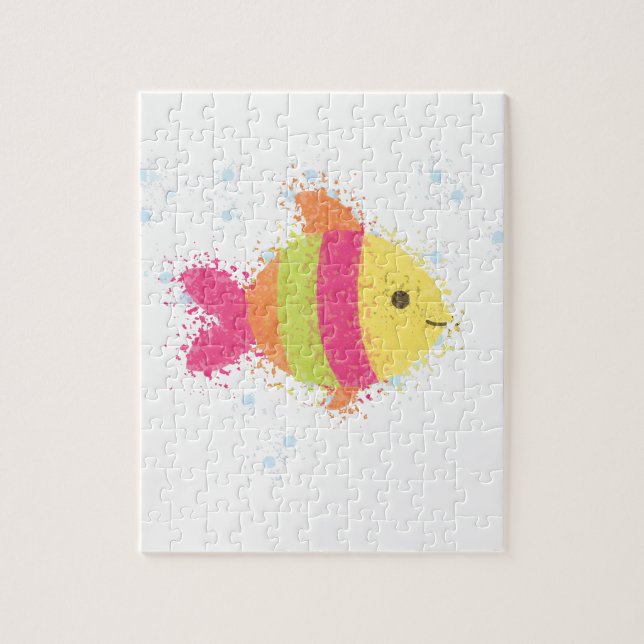Puzzle Carton de poisson mignon (Vertical)