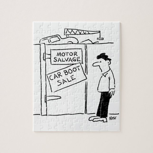 Puzzle Carton de vente de la voiture de la casse voiture  (Vertical)