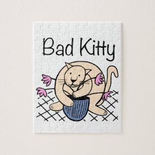 Puzzle Cartoon de chat coquin