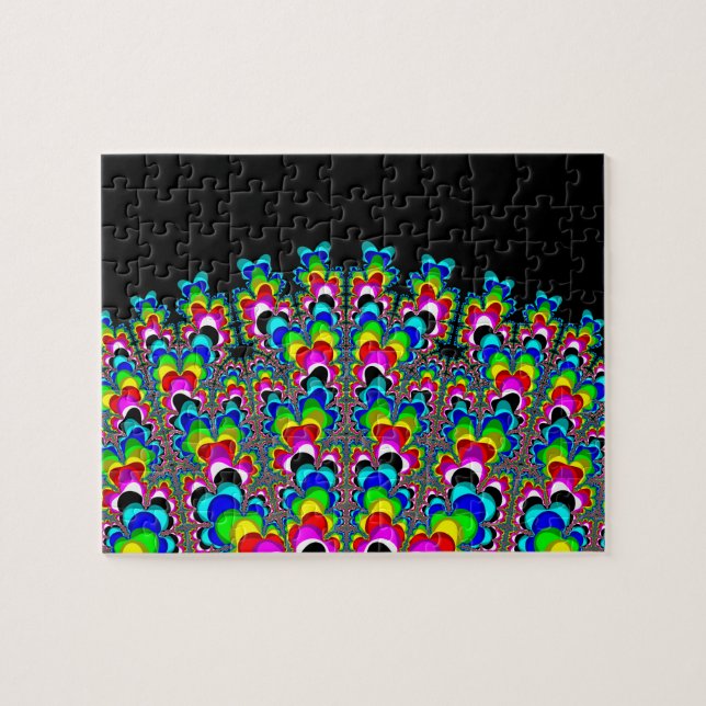 Puzzle Cascade arc-en-ciel - Art fractal (Horizontal)