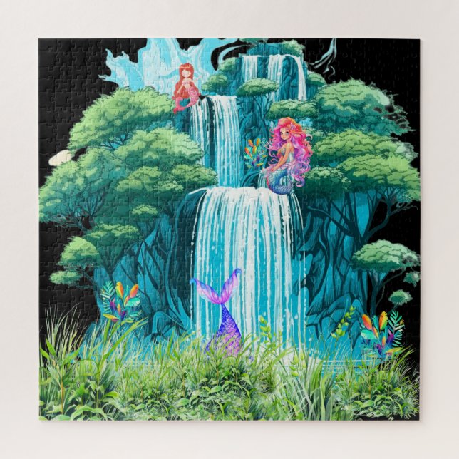 Puzzle cascade avec sirènes (Vertical)