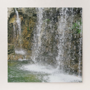 Puzzle cascade, cascade, eau, paysage, nature,