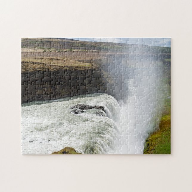Puzzle Cascade de Gullfoss - sud-ouest de l'Islande (Horizontal)