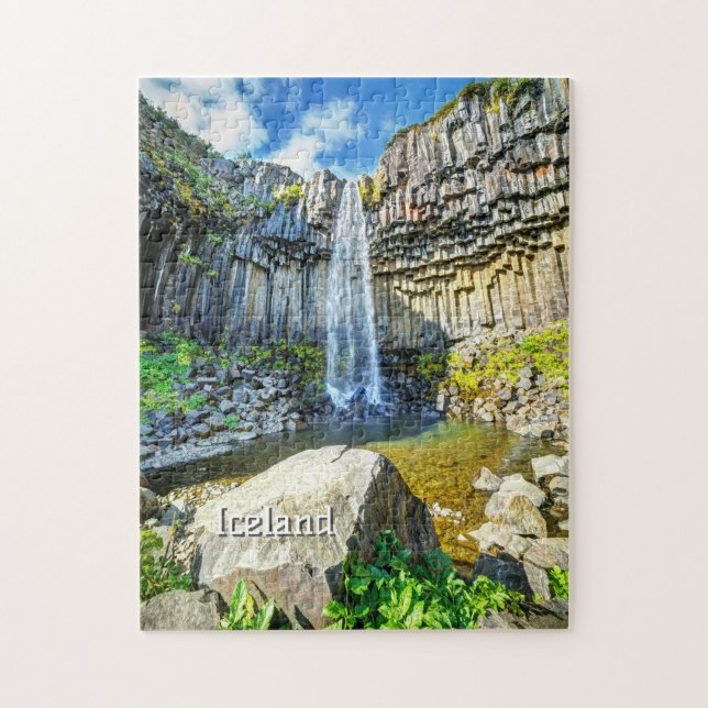 Puzzle Cascade de Svartifoss, Islande (Vertical)