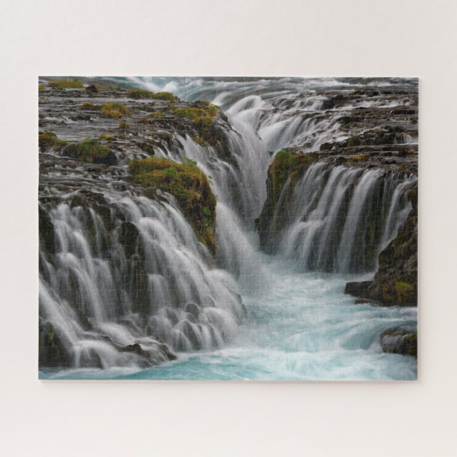 Puzzle Cascade intense de Bruarfoss en Islande (Horizontal)