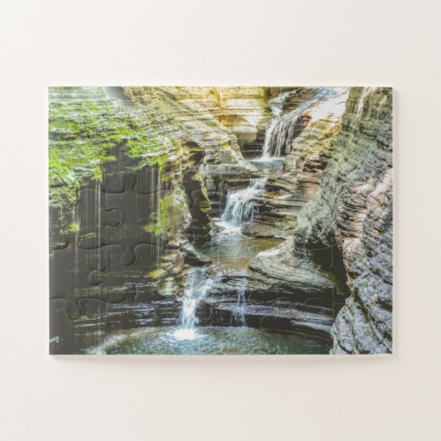Puzzle Cascade Watkins Glen Nature Surdimensionnée (Horizontal)