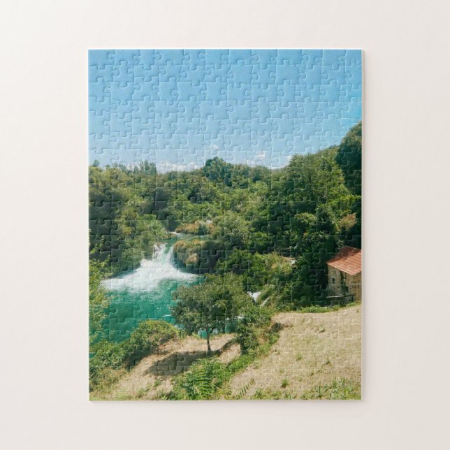 Puzzle Cascades de Krka - Parc national de Krka - Croatie (Vertical)