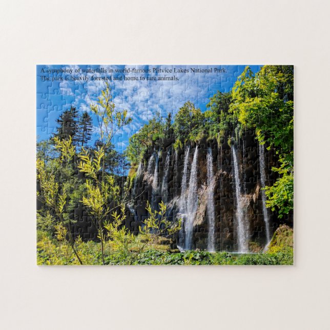 Puzzle Cascades des lacs Plitvice Croatie (Horizontal)