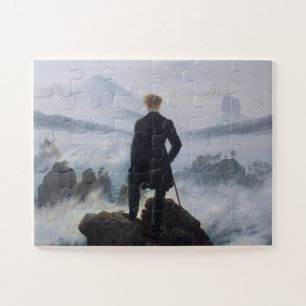 Puzzle Caspar David Friedrich, Wanderer la mer de brouill