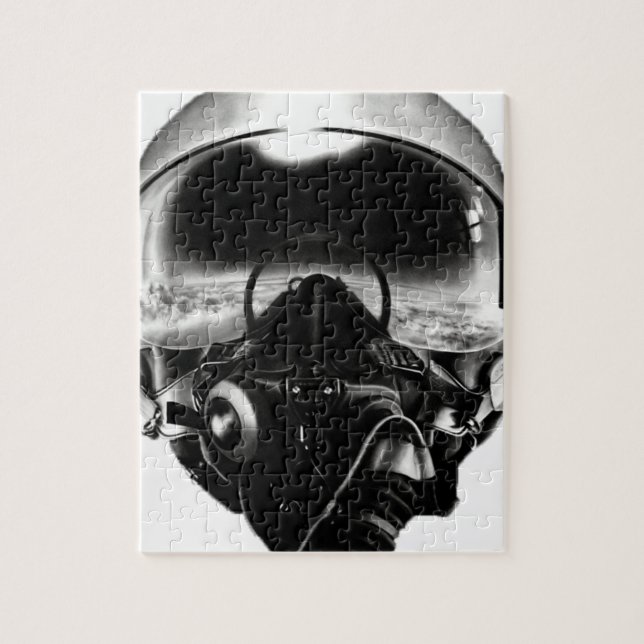 Puzzle Casque de pilote de chasse (Vertical)