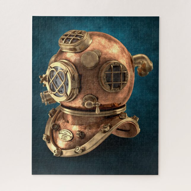 Puzzle Casque de plongée en mer profonde antique (Vertical)