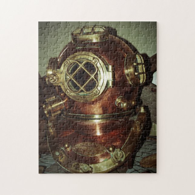 Puzzle Casque de plongée Vintage (Vertical)
