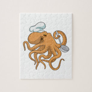 Puzzle Casquette chef Octopus Cook
