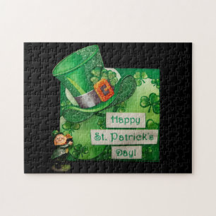 Puzzle Casquette de la Saint Patrick et Leprechaun