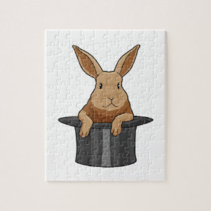 Puzzle Casquette magicien lapin