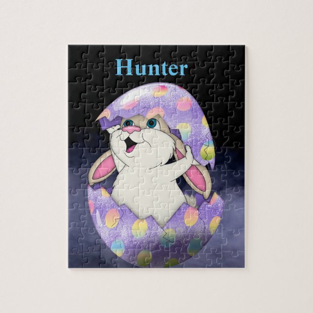 Puzzle casse-tête avec lapin  (Vertical)