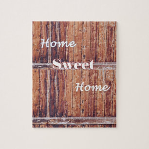Puzzle Casse-tête Bois Rustique Maison Douce Maison