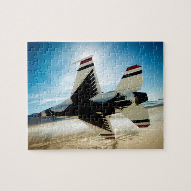 Puzzle Casse-tête d'avion de combat de jet de Thunderbird (Horizontal)