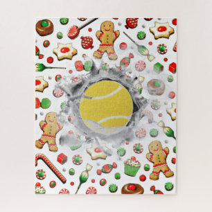 Puzzle Casse-tête de cadeau de vacances de tennis unique