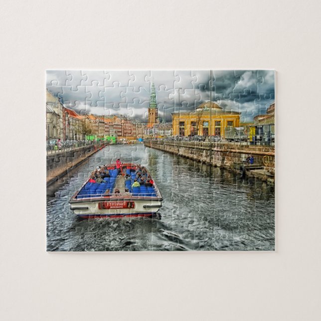 Puzzle Casse-tête de canal de Copenhague Danemark (Horizontal)