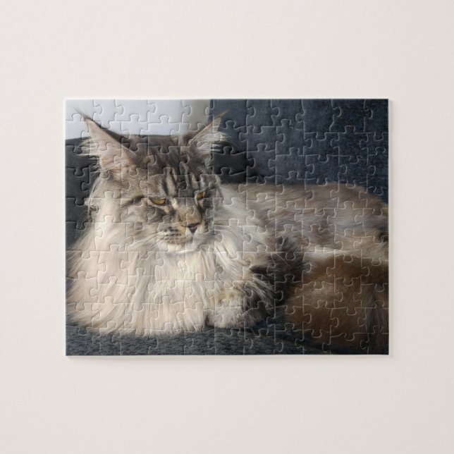 Puzzle Casse-tête de chat de ragondin du Maine (Horizontal)