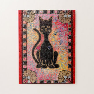 Puzzle Casse-tête de chat noir