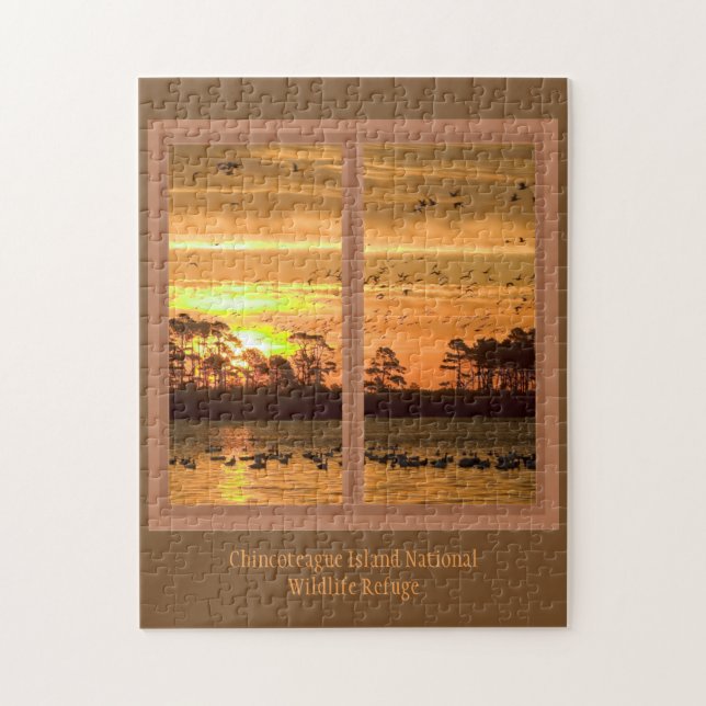 Puzzle Casse-tête de coucher du soleil d'île de (Vertical)