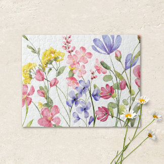 Puzzle Casse-tête de fleurs sauvages charmantes