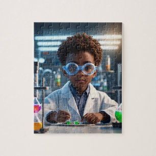 Puzzle Casse-tête de jeune scientifique brillant