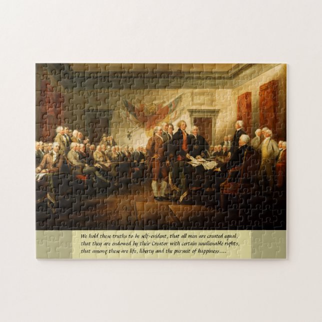 Puzzle Casse-tête de Jour de la Déclaration (Horizontal)