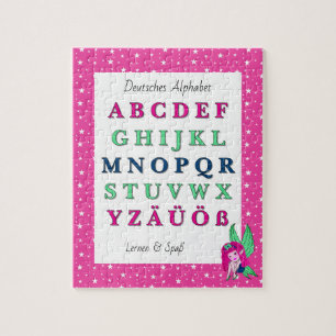 Puzzle Casse-tête de l'alphabet allemand – Jolie fée