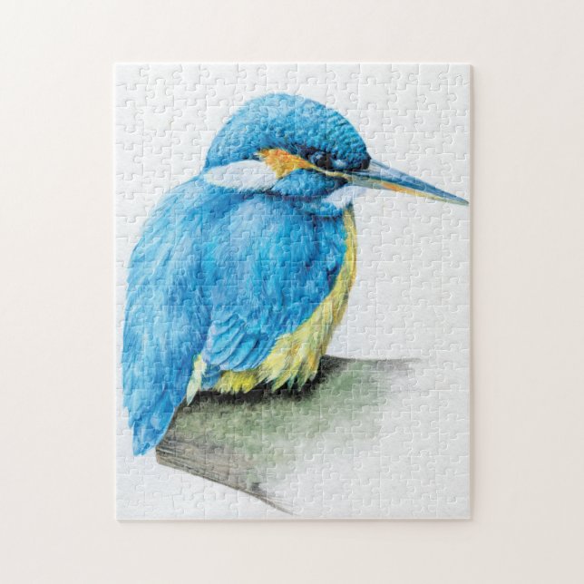 Puzzle casse-tête de l'oiseau Kingfisher (Vertical)