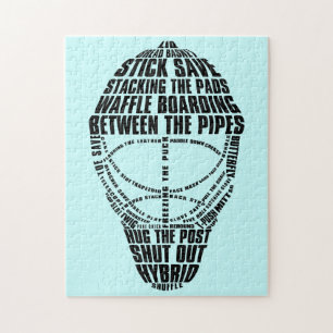 Puzzle Casse-tête de masque de gardien de but d'hockey