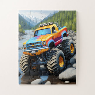 Puzzle Casse-tête de Monster Truck pour enfants de 3 à 5 