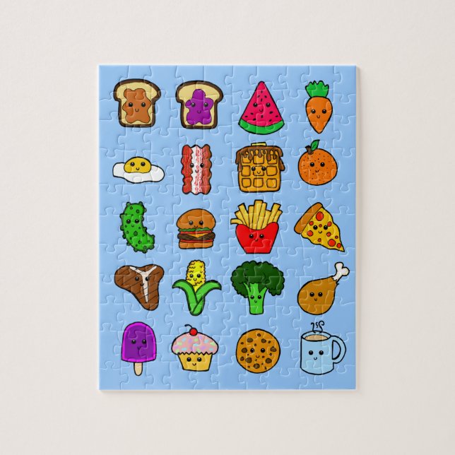 Puzzle Casse-tête de nourriture de Kawaii (Vertical)
