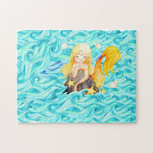 Puzzle casse-tête de sirène (Horizontal)