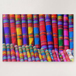 Puzzle casse-tête de tissu motif mexicain