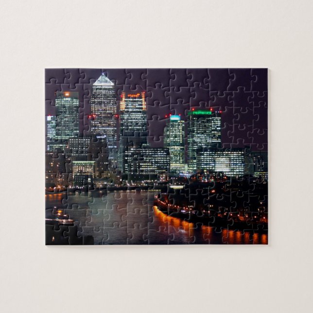 Puzzle Casse-tête de vue de nuit de Londres (Horizontal)