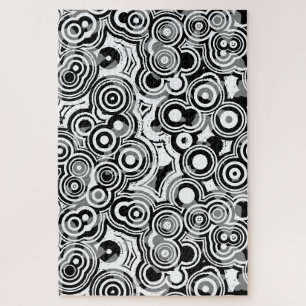 Puzzle casse-tête des cercles abstraits